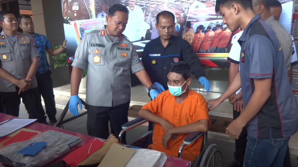 Pelaku dilumpuhkan kakinya setelah berusaha kabur saat akan ditangkap