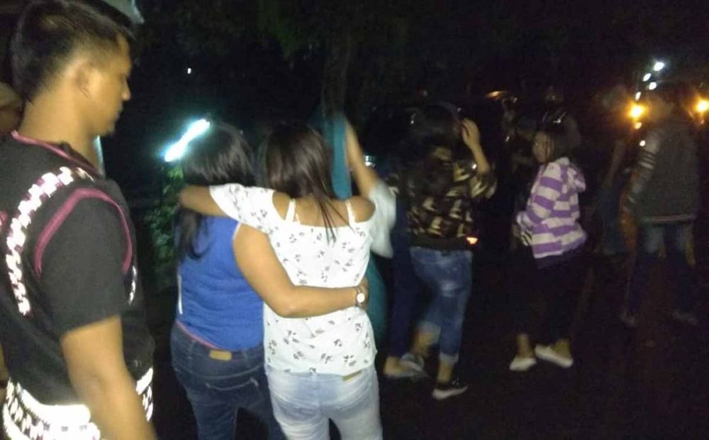 Para PSK di Komplek Wisma Watu Adem, Prigen, Pasuruan yang terjaring razia