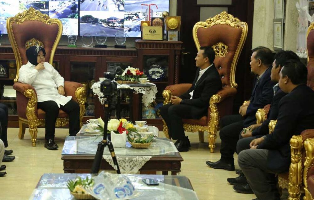 Pertemuan PSSI Jatim dan Wali Kota Surabaya Tri Rismaharini