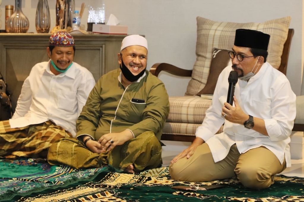 Cawali Surabaya Machfud Arifin bersama Habib Alwi

