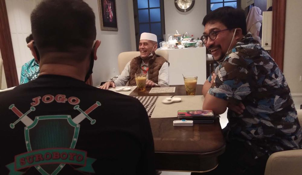 Habib Hasan Mulachela saat bersilaturahmi dengan Calon Wali Kota Surabaya Irjen Pol (Purn) Machfud Arifin