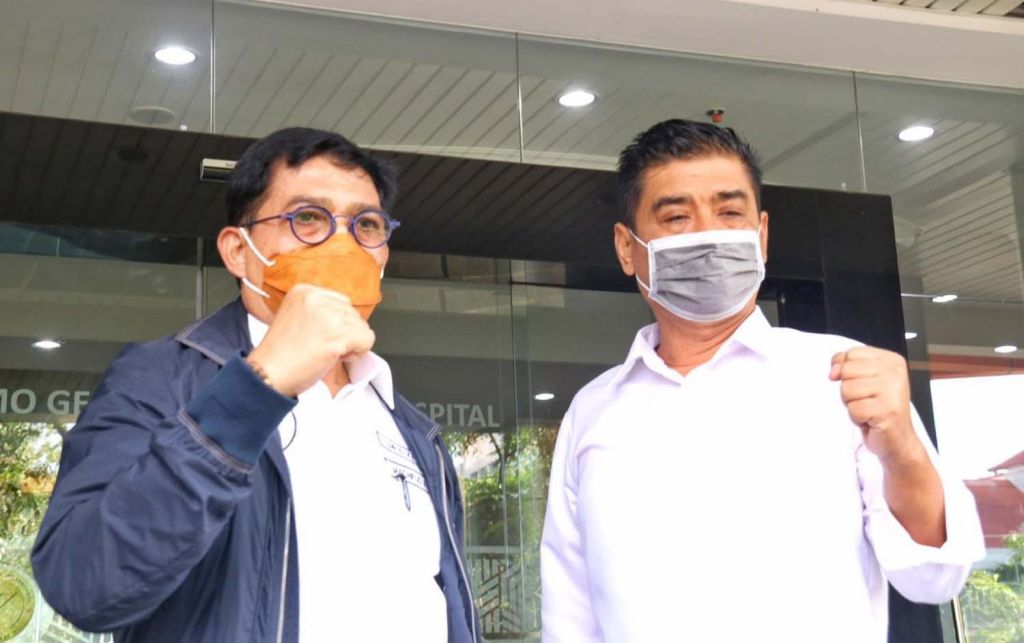 Cawali-Cawawali Surabaya, Machfud Arifin-Mujiaman tiba di Graha Amerta, RSU dr Soetomo untuk menjalani tes kesehatan