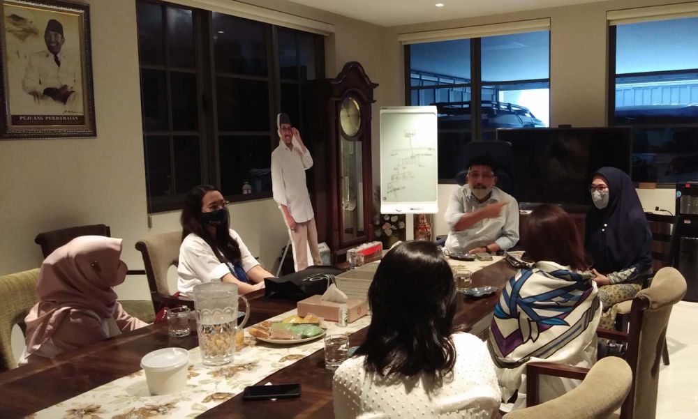 Pengurus Rotary Club of Surabaya Kaliasin menggelar silaturrahmi dengan Calon Wali Kota Surabaya Irjen Pol (Purn) Machfud Arifin dan istrinya Ny Lita Machfud Arifin