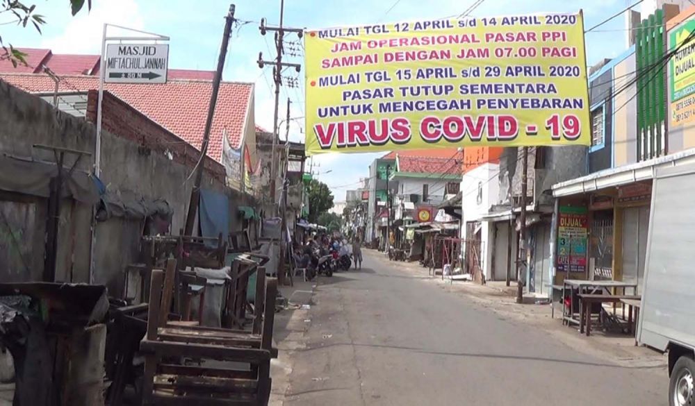 Pasar Gresik PPI Surabaya ditutup hingga 29 April 2020 imbas Virus Corona