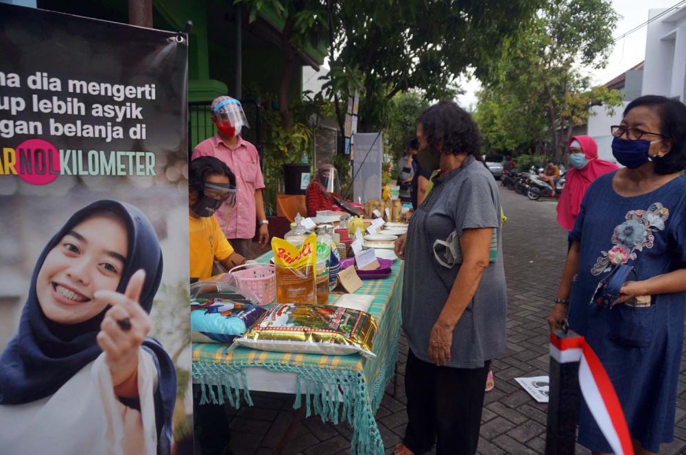 Pasar Nol Kilometer (PNK) di Wisma Penjaringan Sari, Surabaya