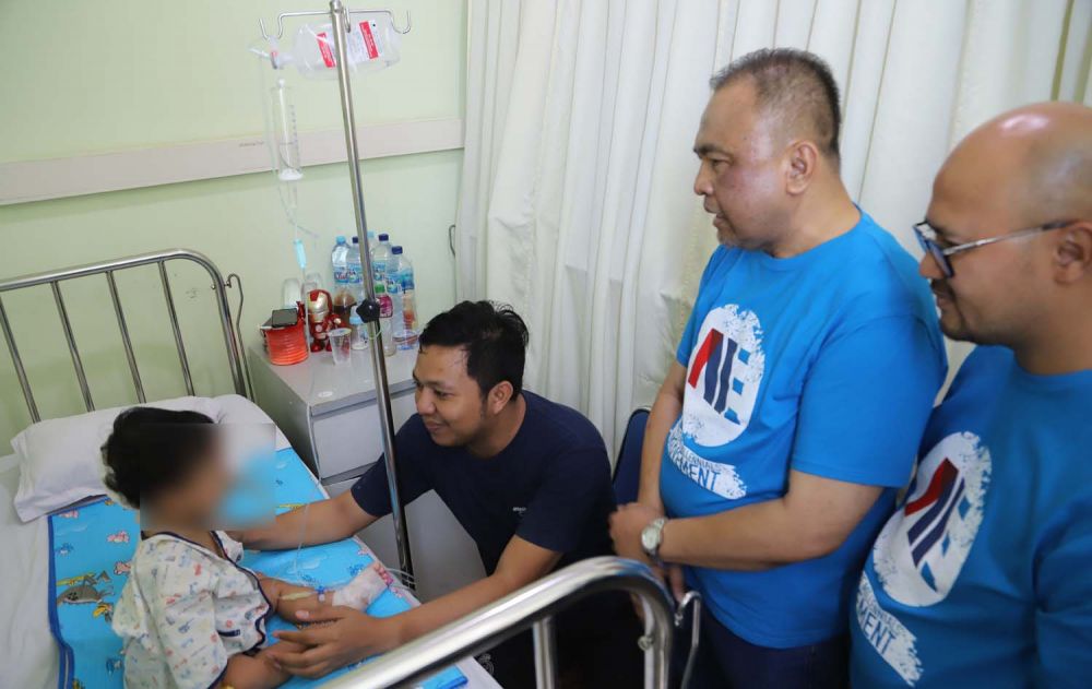 Biaya pengobatan salah satu pasien kelainan jantung yang dirawat di RS PHC, ditanggung Pelindo III