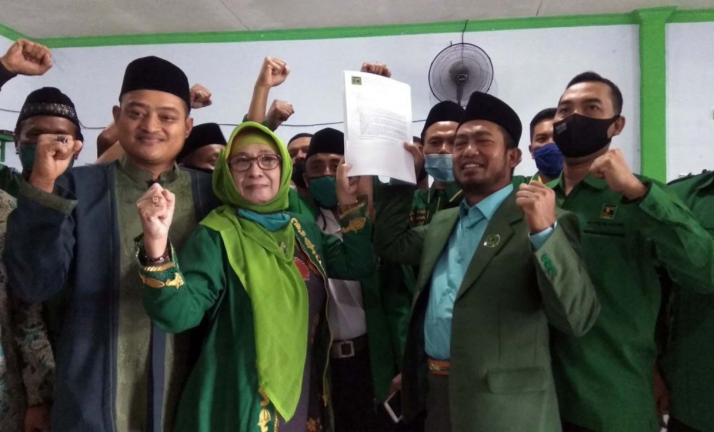 Paslon bupati-wakil bupati Mojokerto Yoko Priyono-Choirun Nisa dapat rekomendasi dari PPP dan Golkar