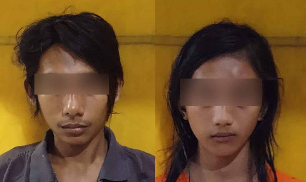 Pasangan suami istri yang ditangkap setelah menjambret