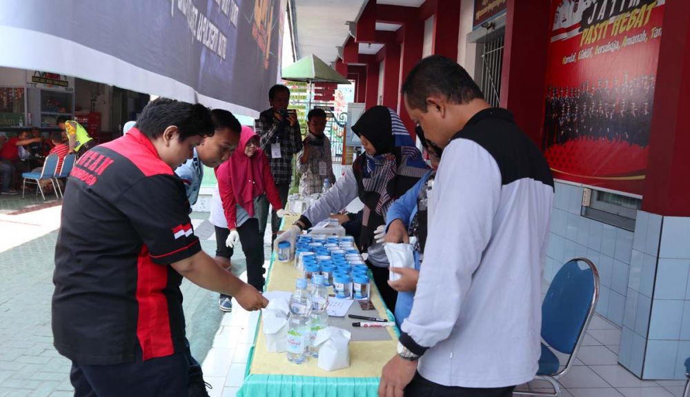 Tes urine seluruh pegawai Rutan Klas IIB Ponorogo