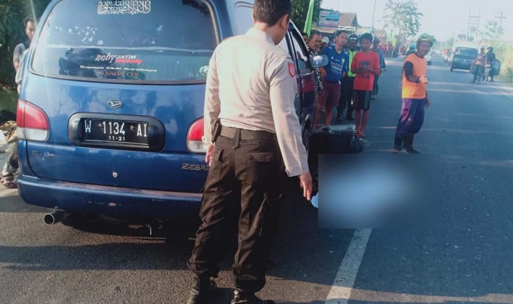 Pejalan kaki tewas tertabrak motor di Jalan Raya Mojokumpul, Kecamatan Kemlagi, Kabupaten Mojokerto