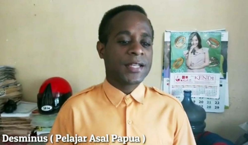 Desminus Wenda, pelajar SMK Kristen Pancasila 2 Kawedanan, Magetan asal Timika, Papua