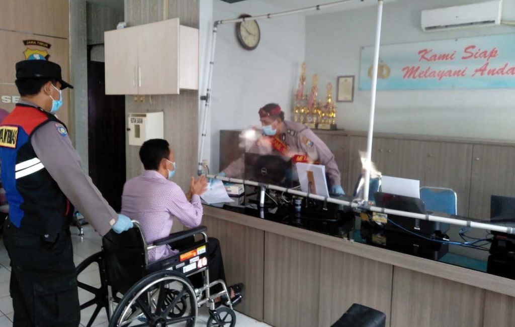 Pelayanan khusus difabel di Polsek Sukolilo, Surabaya