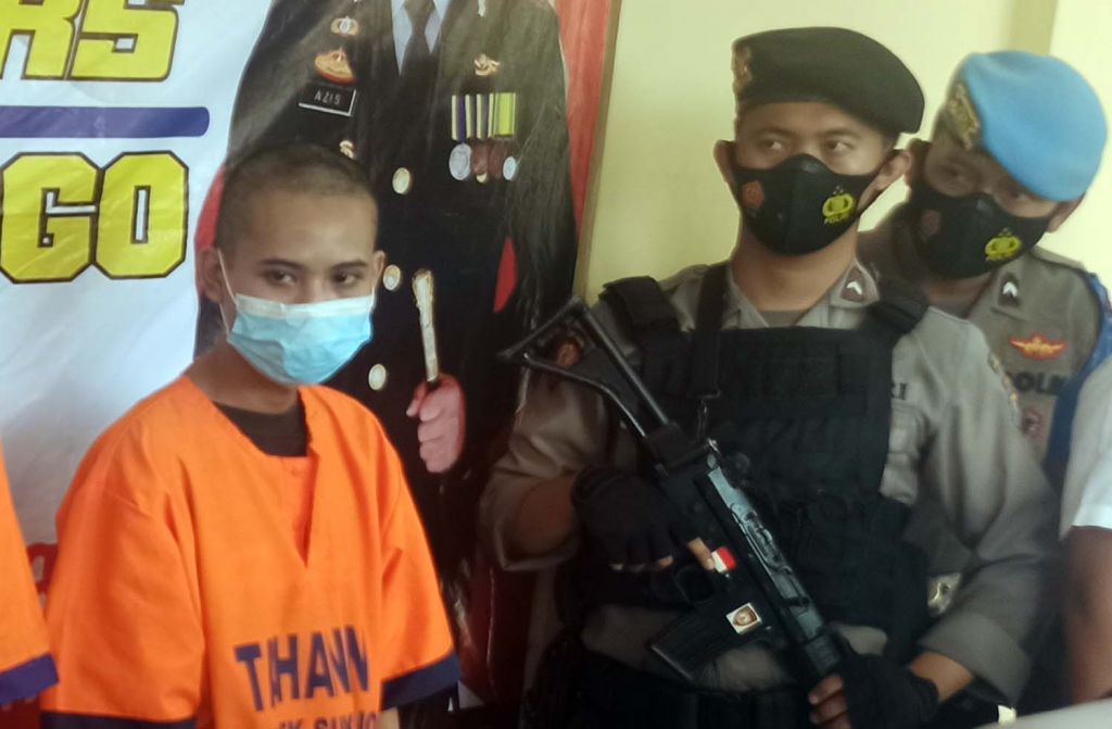 Pemuda yang biasa mencuri dari masjid ke masjid diamankan di Mapolres Ponorogo