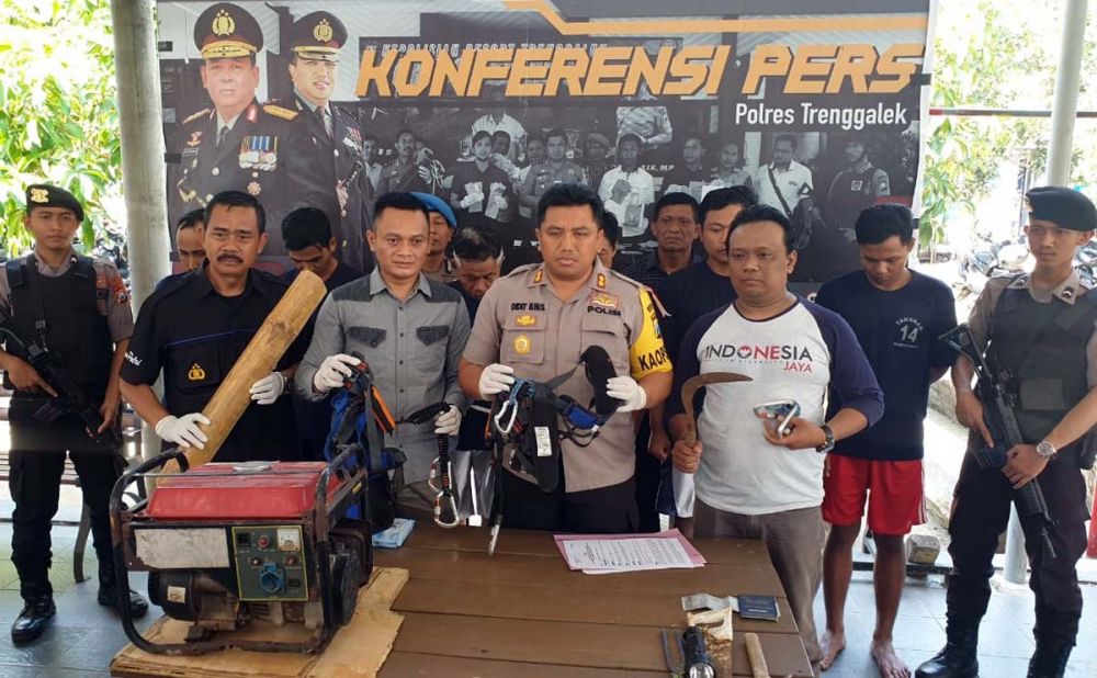 Komplotan Pencuri di Tempat Wisata Trenggalek Dibongkar