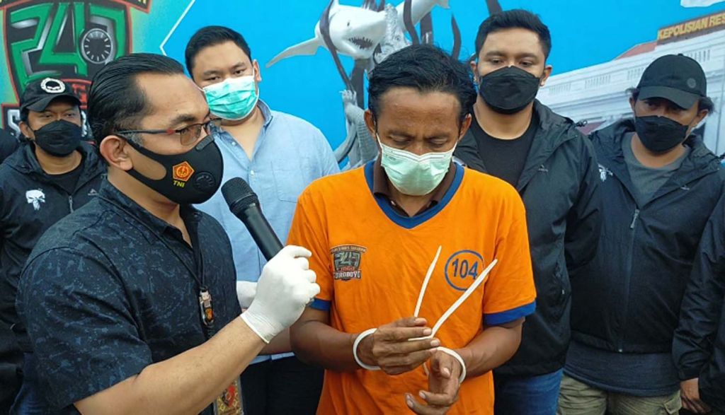 Tampang Wahyu Buana Putra, penganiaya pelajar SD di Surabaya hingga meninggal