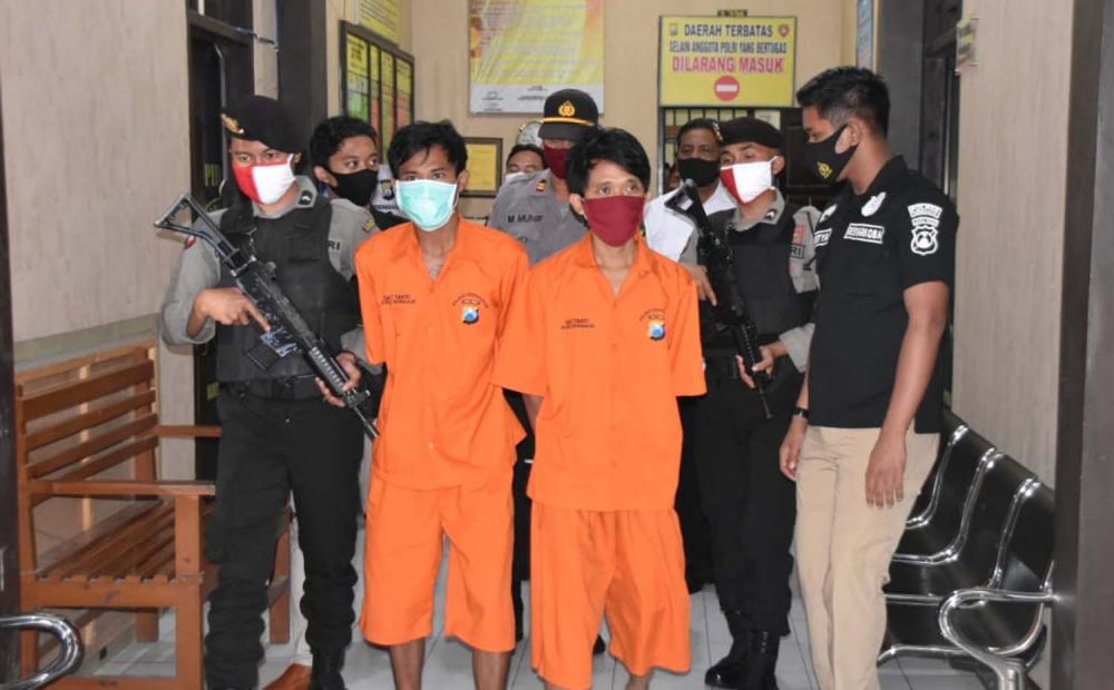 Dua pengedar narkoba diamankan di Mapolres Trenggalek