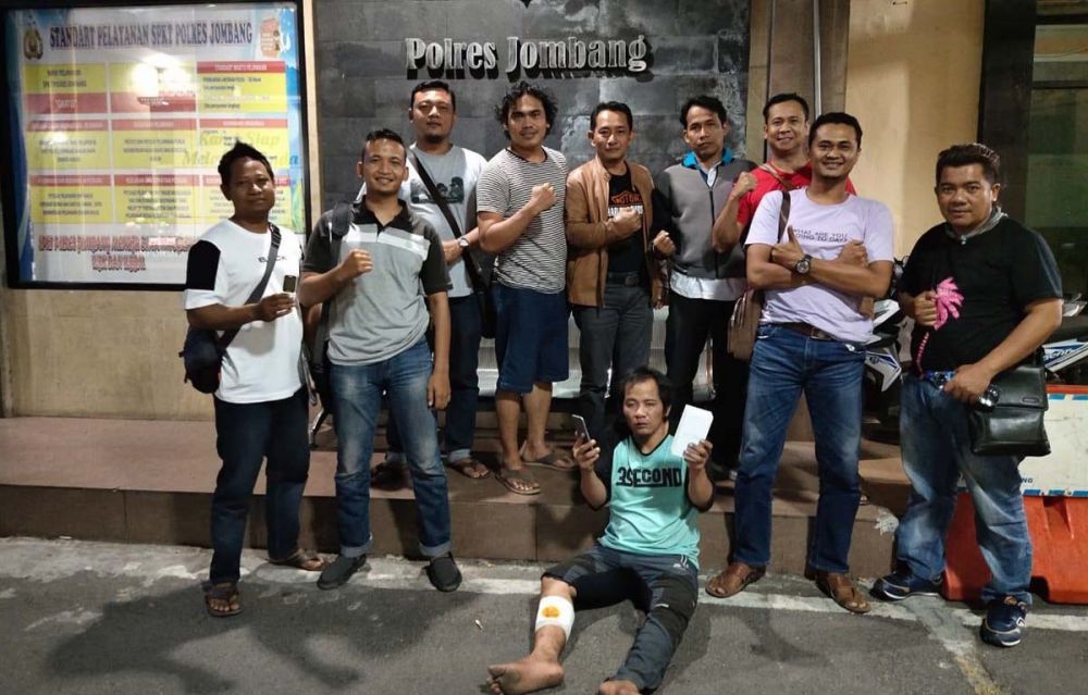 Ari Sunaryo (bawah), bandit yang ditembak Unit Resmob Satreskrim Polres Jombang