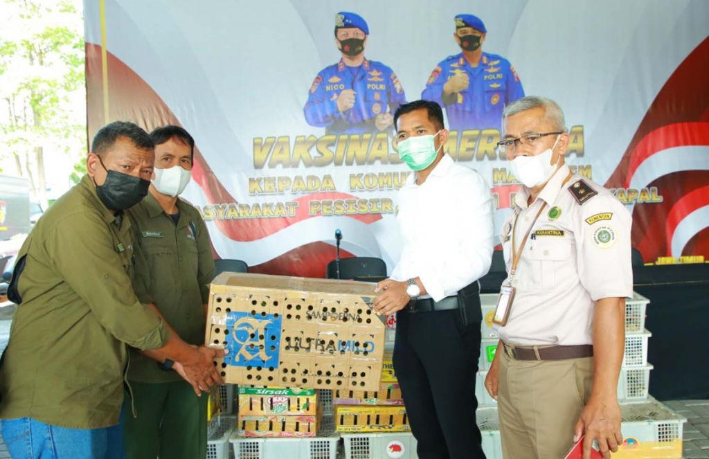 Burung-burung dilindungi itu diserahkan Ditpolairud Polda Jatim ke BKSDA