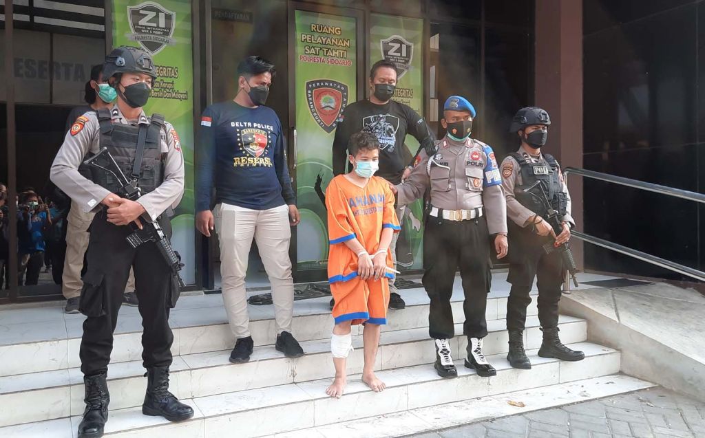 Tampang perampok yang bunuh kakak beradik di Sidoarjo