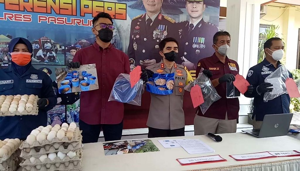 Perdagangan telur infertil dibongkar Satreskrim Polres Pasuruan