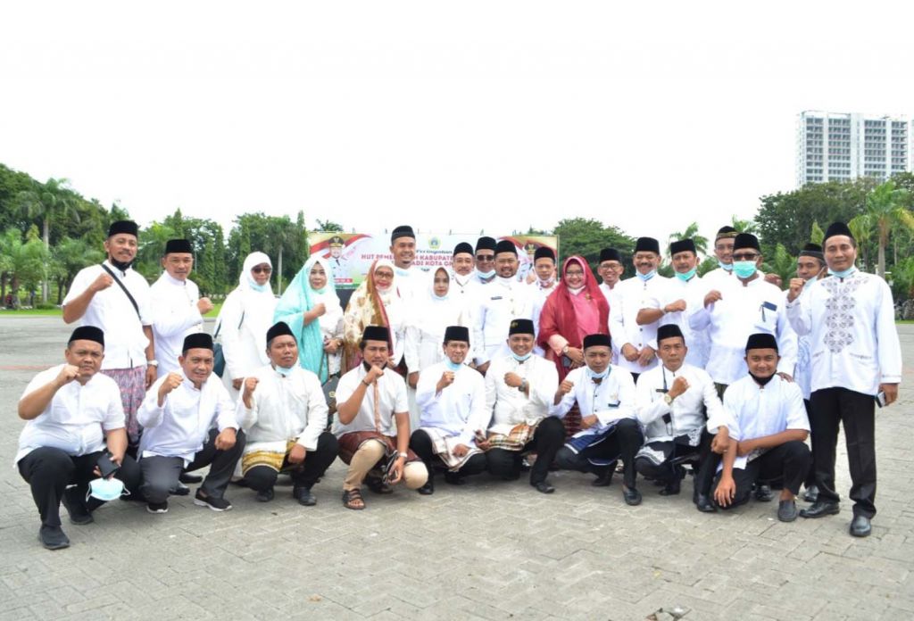 Bupati Gresik Fandi Akhmad Yani atau Gus Yani usai peringatan Hari Jadi ke-534 Kota Gresik