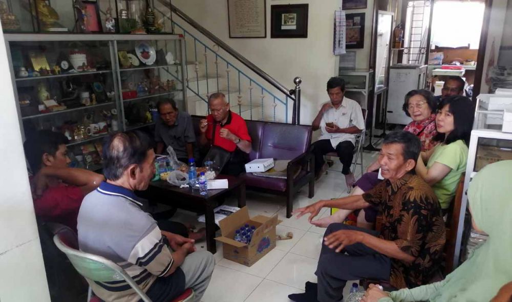 Pertemuan 'korban peristiwa 65' yang tergabung dalam YPKP 65 di Surabaya