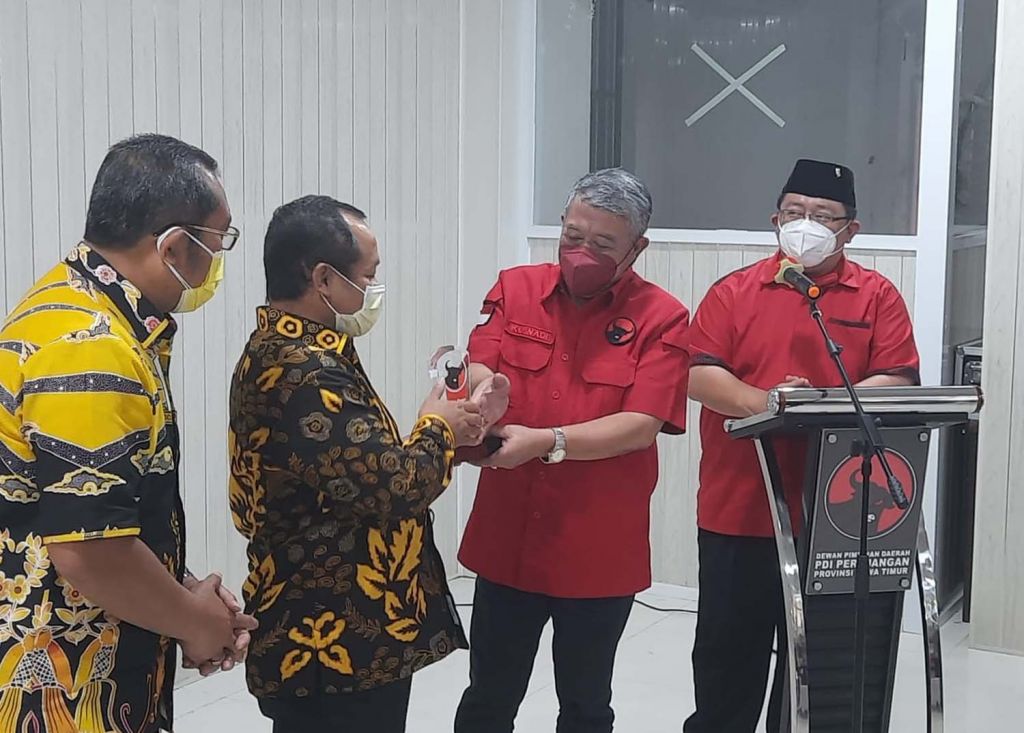 Pertemuan para petinggi PDIP dan Golkar Jatim, Jumat (27/8/2021)