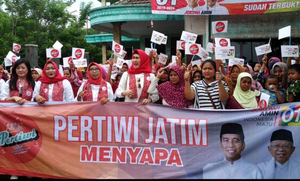 Perempuan Tangguh Jokowi Targetkan Suara Emak-emak di Jatim 70 Persen