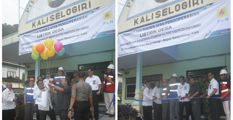 Peresmian  300 KK yang teraliri listrik