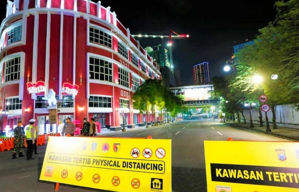 Cegah Penyebaran Covid-19, Tiga Jalan di Surabaya Kembali Ditutup
