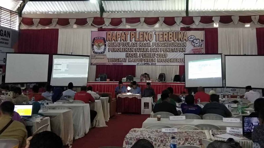 Rapat Pleno Terbuka KPU Kabupaten Mojokerto untuk Pemilu 2019