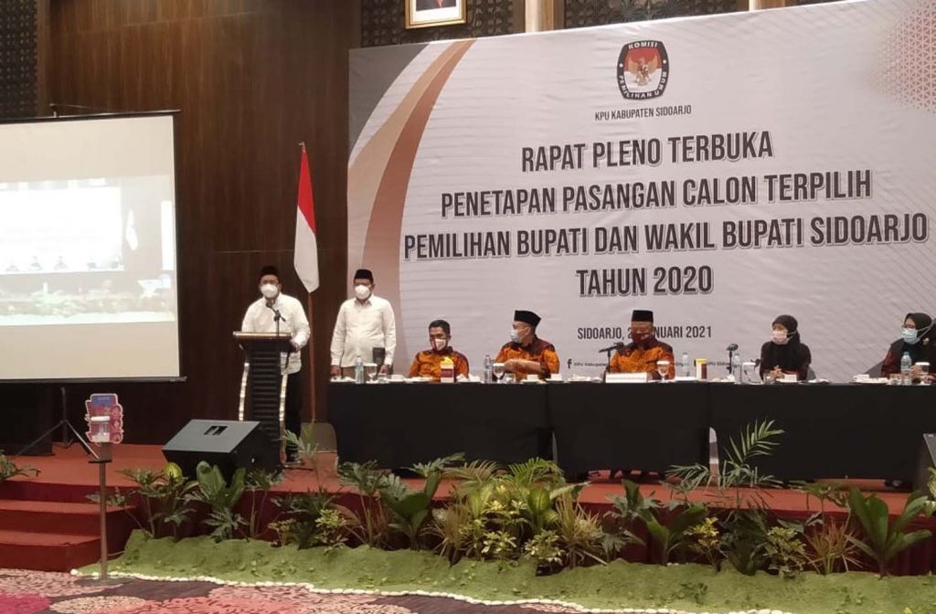 Gus Muhdlor-Subandi Ditetapkan Jadi Bupati-Wabup Sidoarjo Terpilih