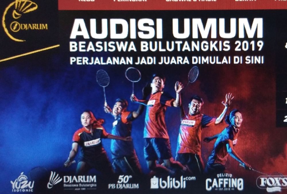 Audisi bulutangkis PB Djarum