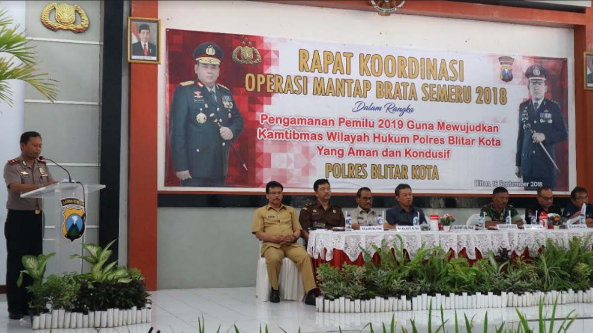 Polres Blitar Kota bersama stakeholder Kota Blitar.