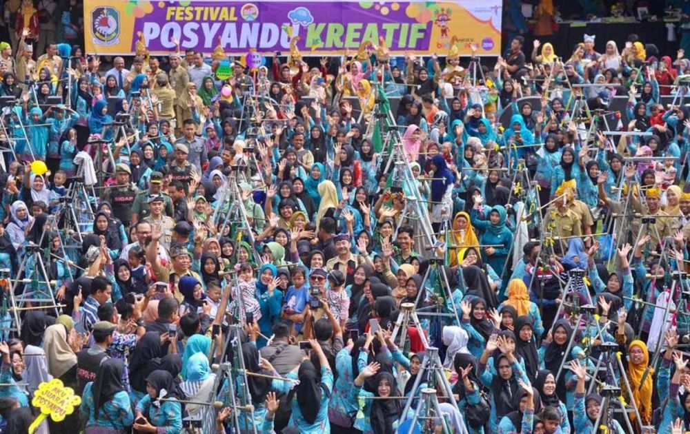 Keseruan Festival Posyandu Kreatif di Banyuwangi