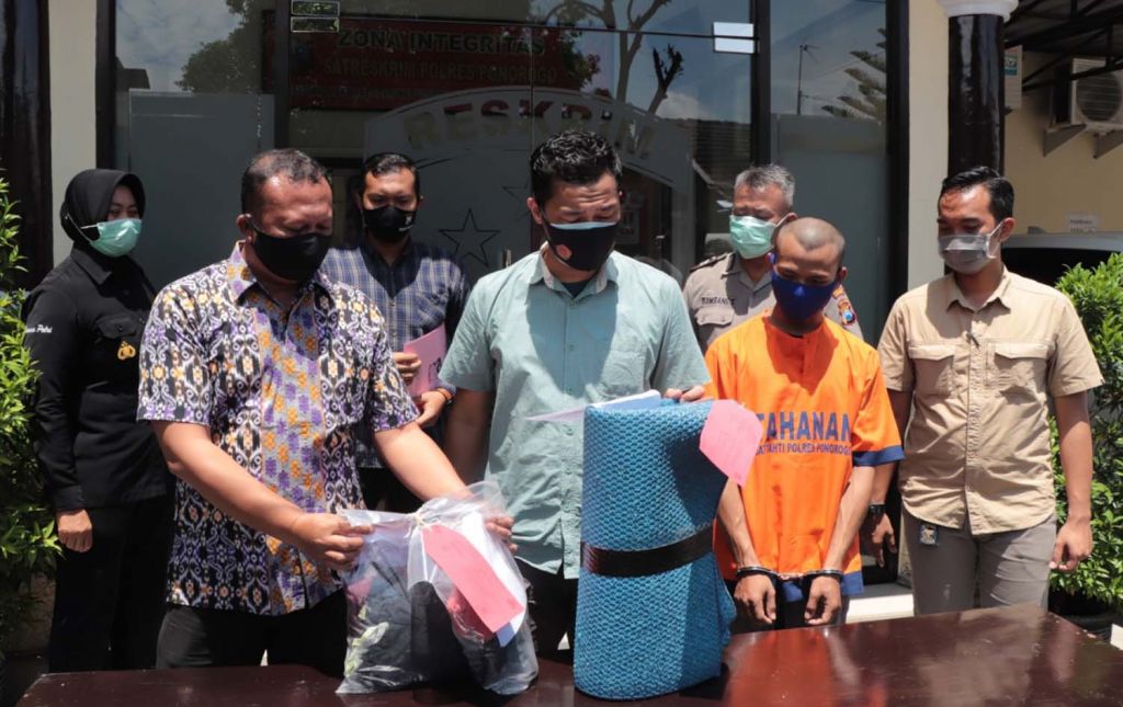 Pria beristri yang hamili pelajar SMK hingga melahirkan diamankan di Mapolres Ponorogo
