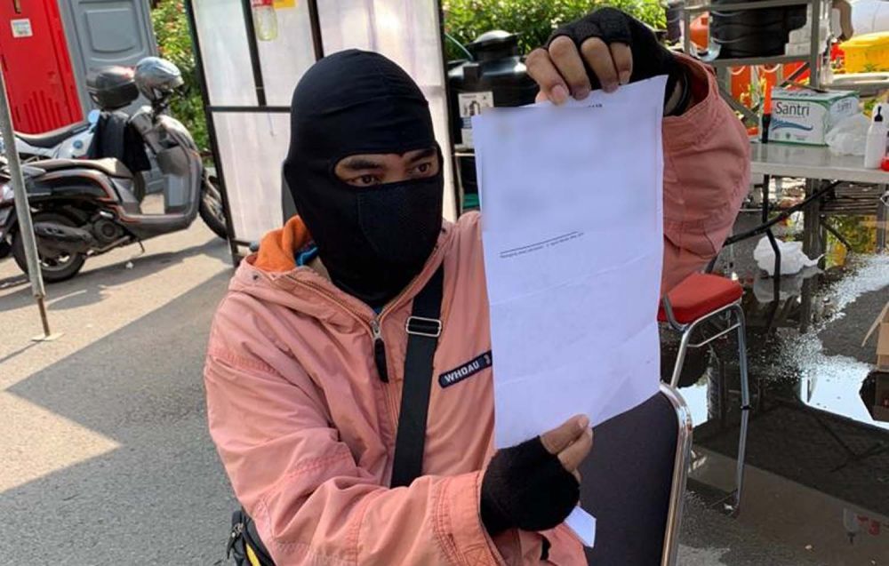 Pria asal Tulungagung dengan status positif rapid test saat terciduk masuk Surabaya