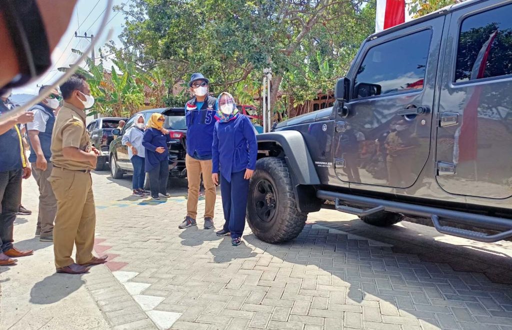 Jalan salah satu desa di Ponorogo yang dibangun dari program PISEW