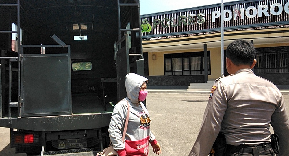 PSK yang tertangkap oleh Sat Sabhara Polres Ponorogo.