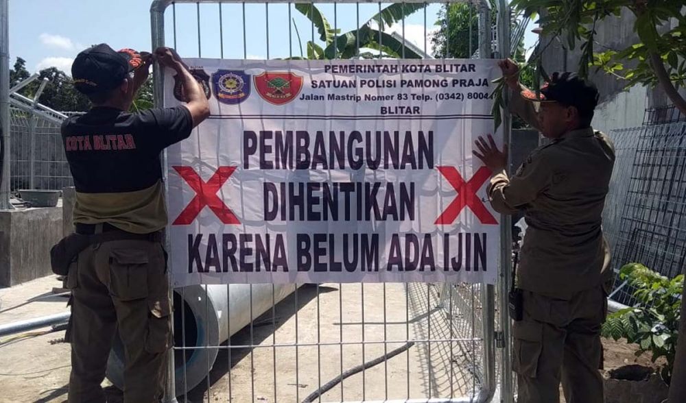 Diprotes Warga, Proyek Tower Seluler di Kota Blitar Disegel