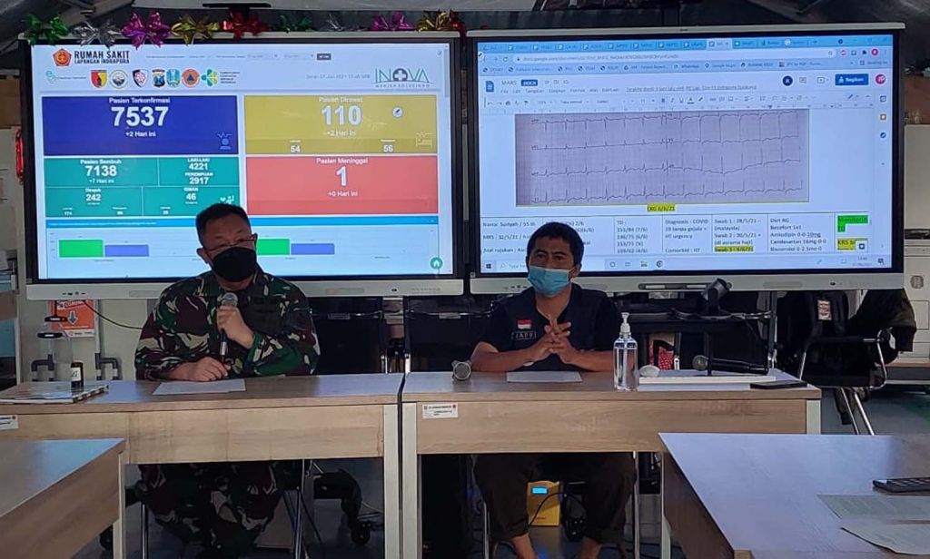 Penanggungjawab RSLI, Laksamana Pertama TNI dr Nalendra (kiri)