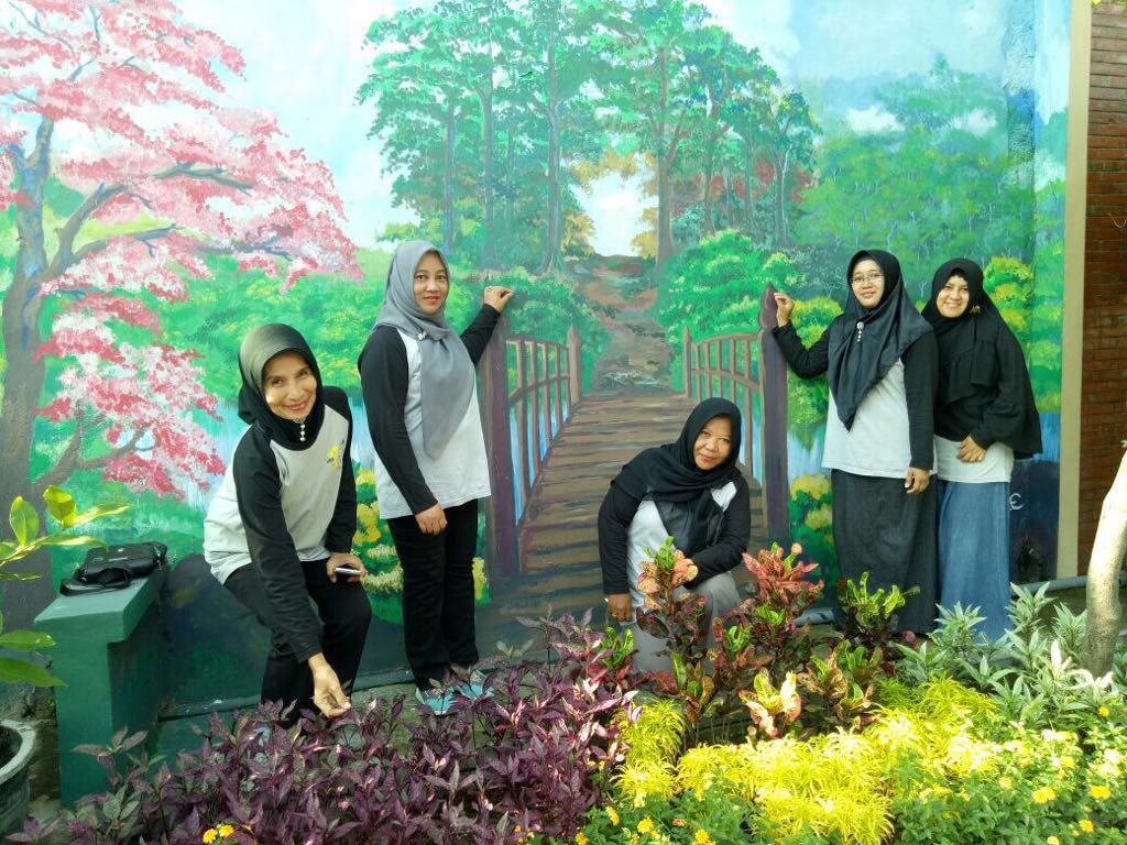 Salah satu spot foto di RT 23 Sekardangan Sidoarjo