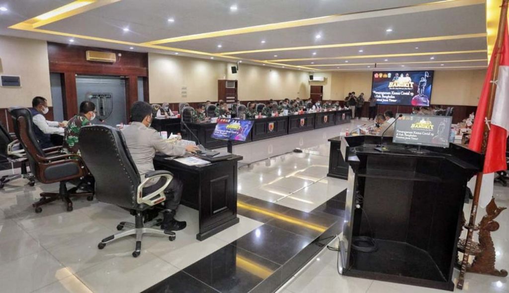 Rakor penanganan kasus Covid-19 di Bangkalan, Madura