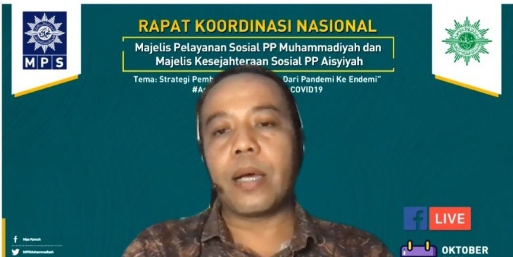 Rakornas Muhammadiyah-Aisyiyah secara daring. (Foto: tangkapan layar/istimewa)