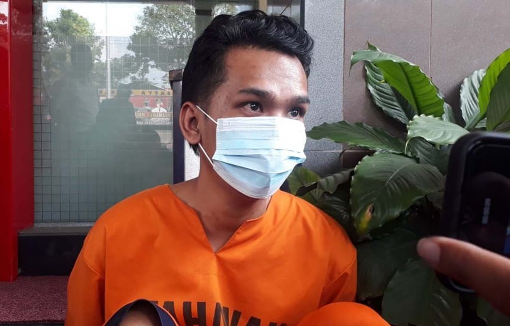 Rizky Maulidan, rampok sadis asal Bangkalan, Madura diamankan di Mapolres Malang