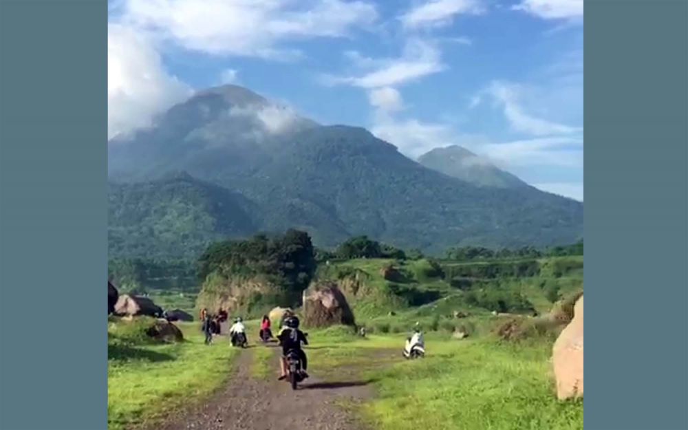 Tangkapan layar video keindahan Ranu Manduro di Ngoro, Mojokerto yang viral