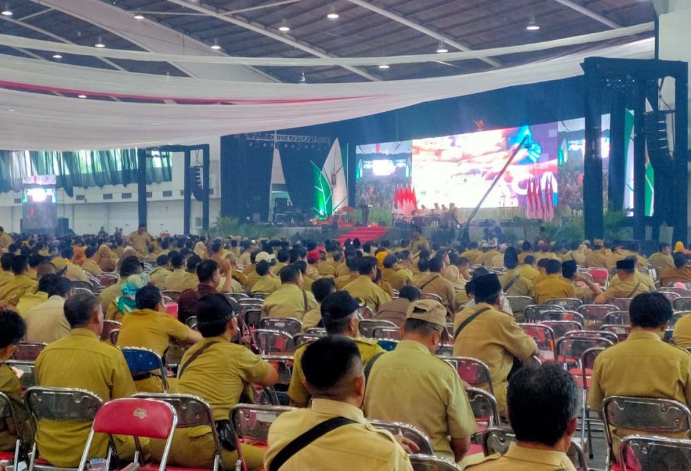 Rapat Kerja Percepatan Penyaluran dan Pengelolaan Dana Desa Tahun 2020 digelar Pemprov Jatim di JX International, Surabaya