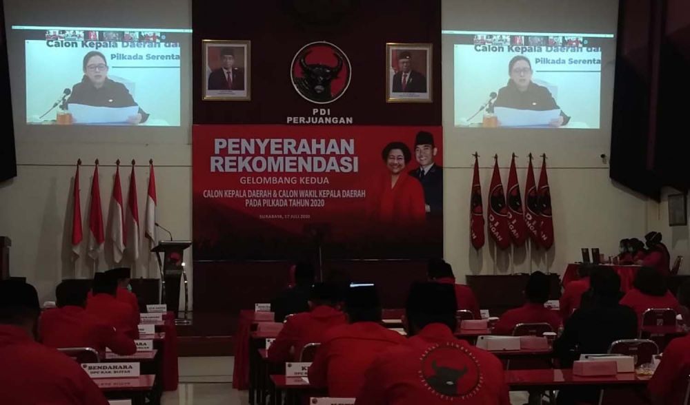 Suasana di Kantor DPD PDIP Jatim