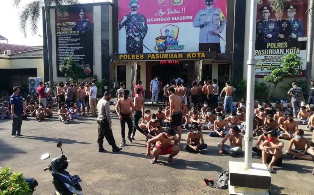 Terhasut Poster Tolak PPKM Darurat, Ratusan Remaja Bikin Onar di Kota Pasuruan