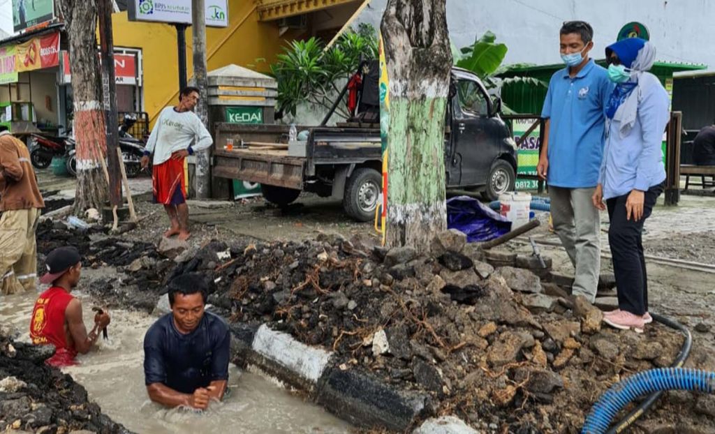 PDAM Giri Tirta Gresik Percepat Revitalisasi Pipa di Jalur Pangsud